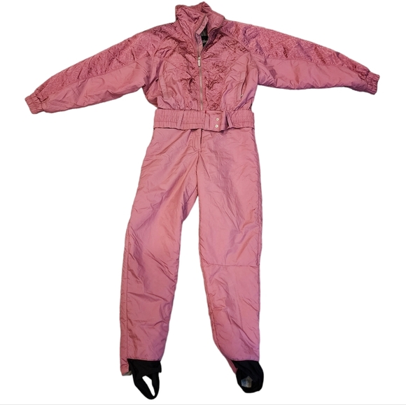 Vintage Snuggler Pink Tess Snowsuit. Women's size 6. - Picture 12 of 16